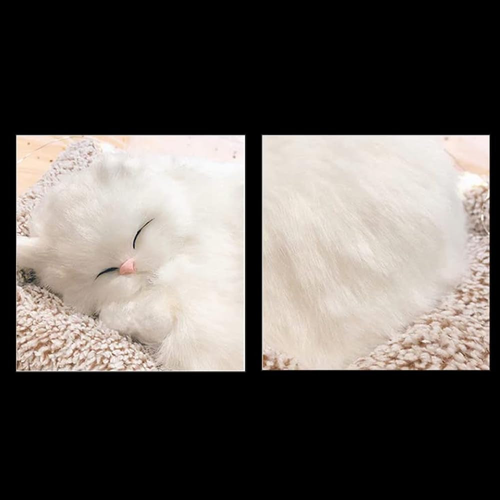 Sleeping Cute Cat for Car Dashboard and Home Decor with Activated Carbon for Absorbing Odors