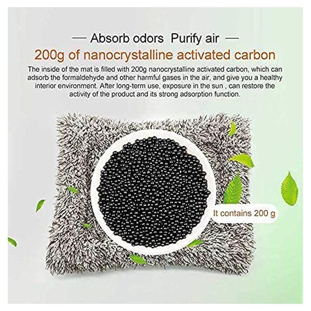 Sleeping Cute Cat for Car Dashboard and Home Decor with Activated Carbon for Absorbing Odors