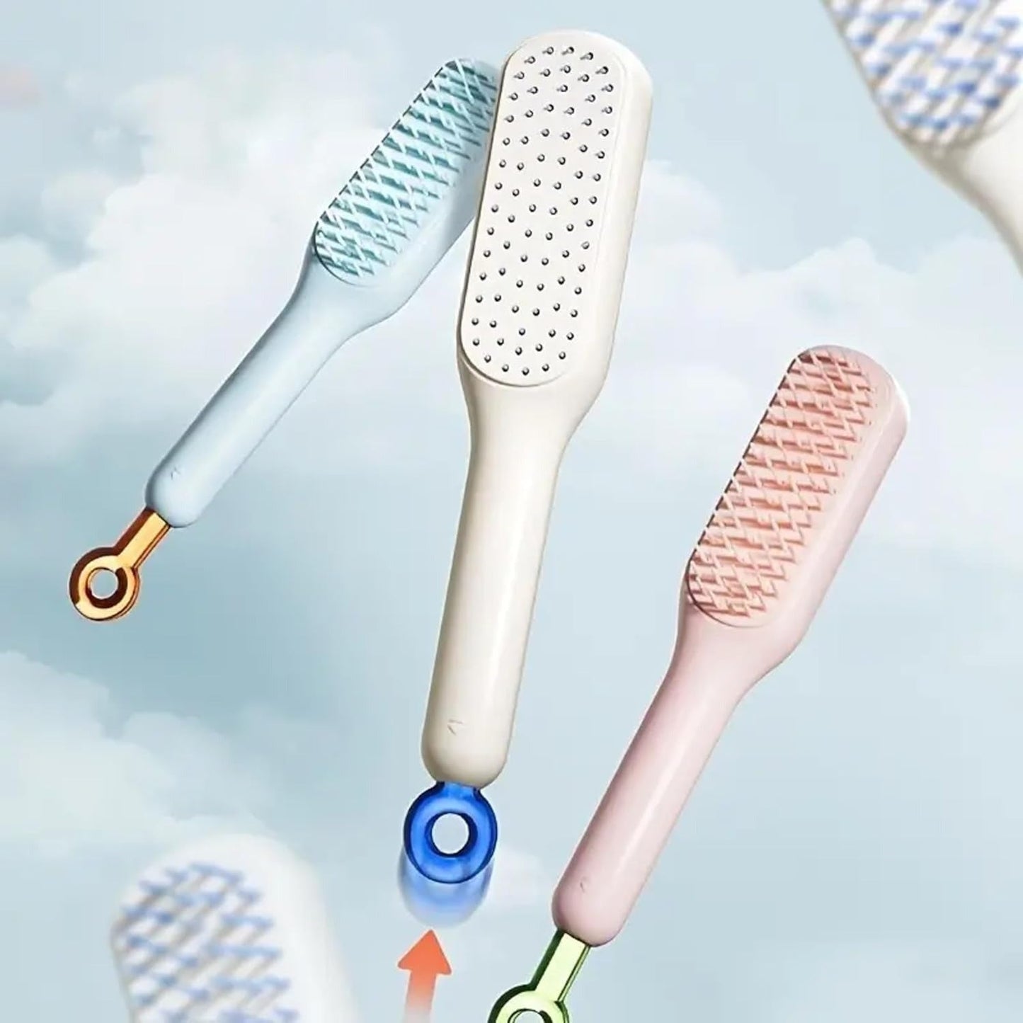 Self Cleaning Hair Brush-Anti-Static