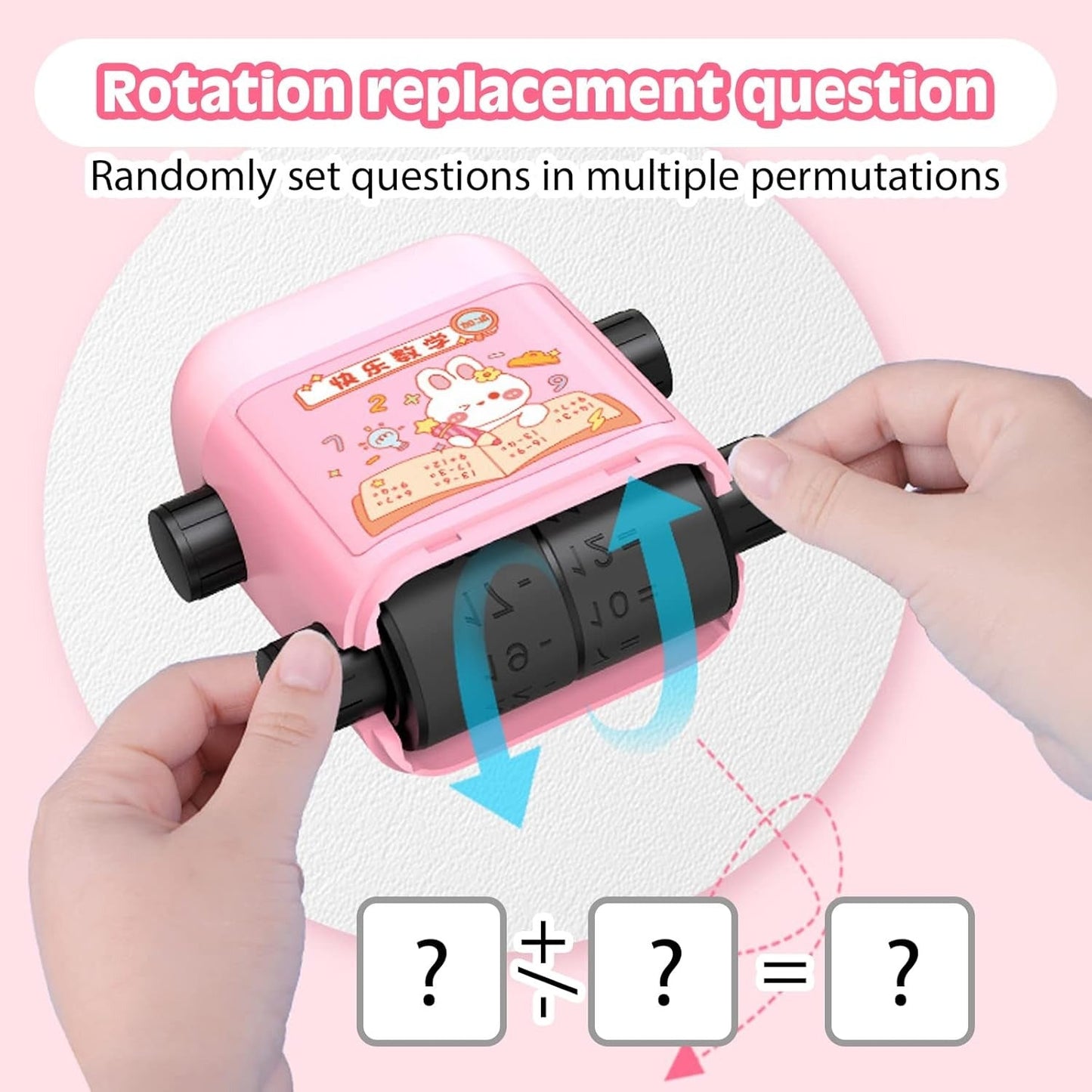 Addition Subtraction 2 in 1 Math Roller Stamps-2pcs