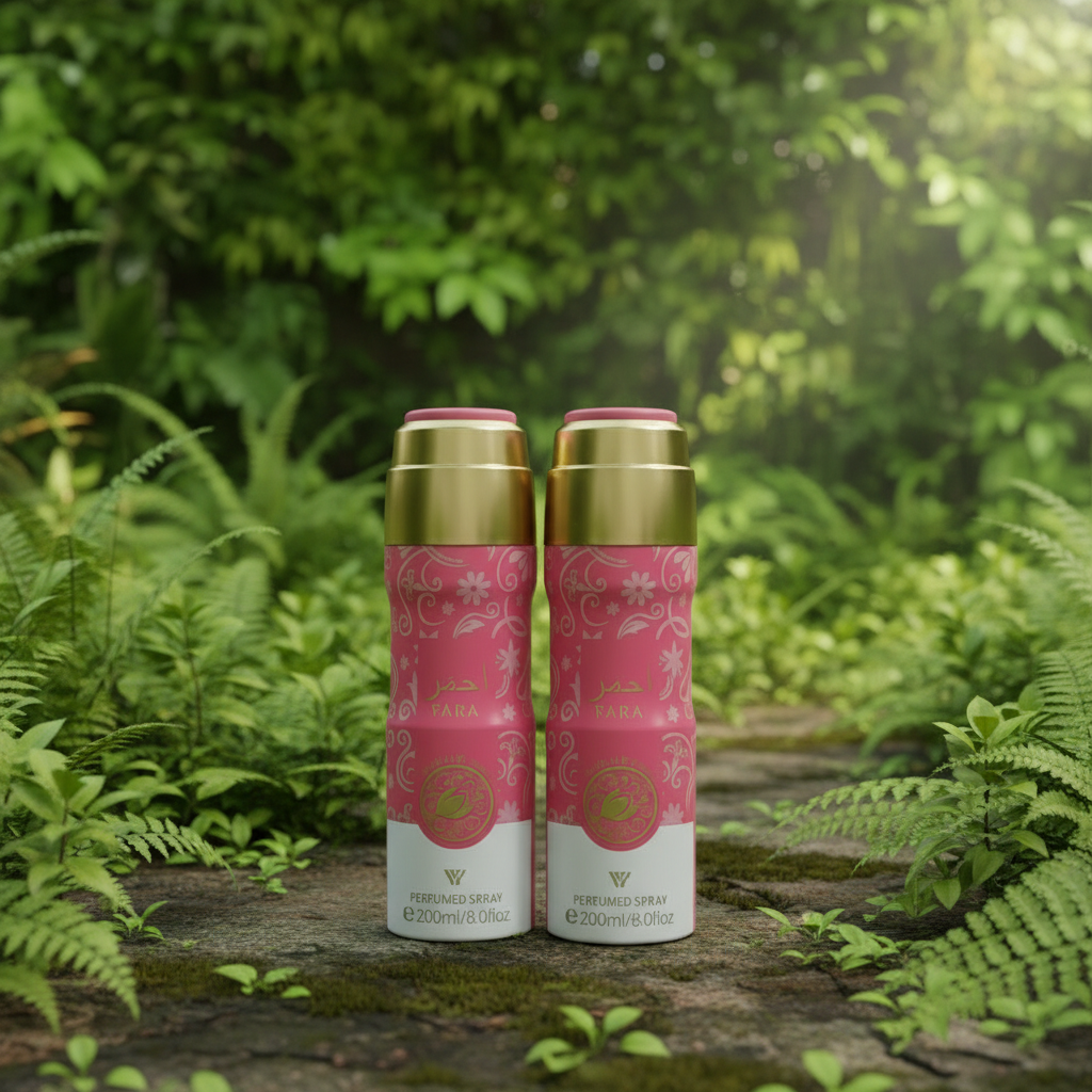 Lattafa Yara Ahmar Perfumed Deodorant Spray: Floral Citrus Scent, Long-Lasting Freshness