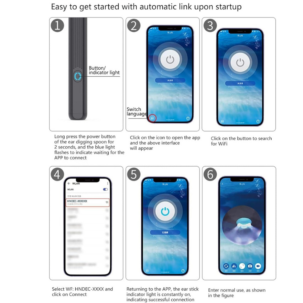 Waterproof Ear Wax Removal Cleaner Kit-2Pcs