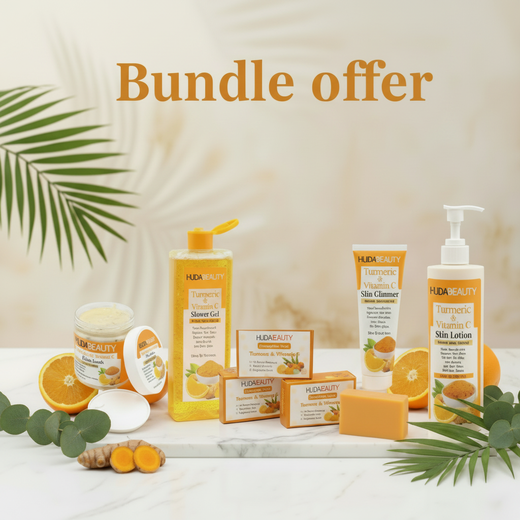 Collection of Huda Beauty skincare products