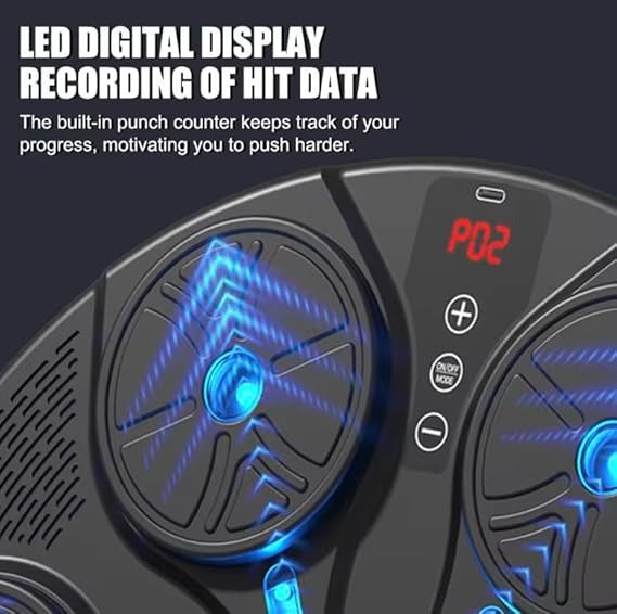 Boxing Machine Wall Mounted-Music & LED Lights-2Pc