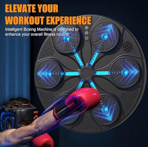Boxing Machine Wall Mounted-Music & LED Lights-2Pc